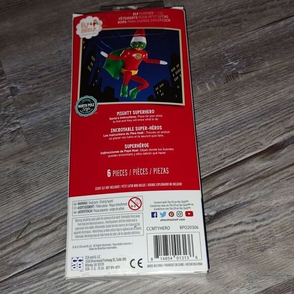 The Elf on the Shelf Claus Couture Mighty Superhero Outfit ( just the outfit) - Picture 2 of 5